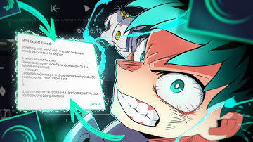 COMO RESOLVER ERROS DE EXPORTAÇÃO ( MP4 Export Failed ) - ALIGHT MOTION