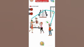 Thief brain puzzle 4 - funny(walkthrough gameplay😍)!!#shorts #gamingshorts #mrveoligamer#brainpuzzle