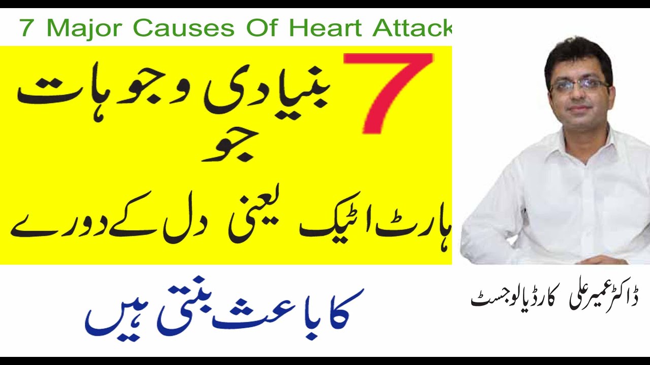 7 Major Causes Of Heart Attack Urdu Hindi | Heart Attack Symptoms,Causes,Treatment  | Heart Health
