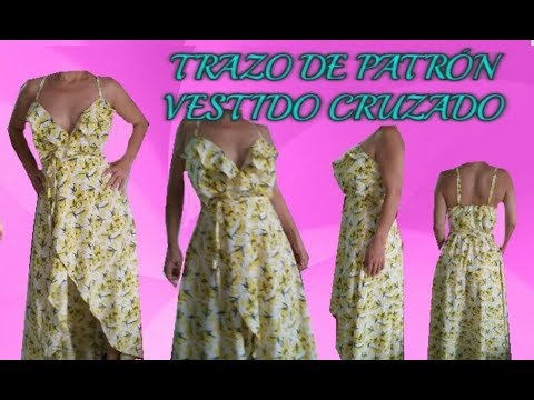 TRAZO DE PATRÓN VESTIDO CRUZADO PARTE 2 ( FALDA ) YouTube