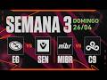 EG x SEN | MIBR x C9 | VCT Americas Etapa 1 | Semana 3 - Dia 3