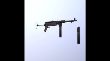 Submachine gun  mp 38 40 3d model