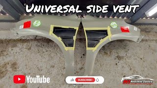 how to install universal side vent .