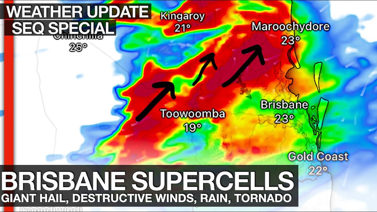 Dangerous Supercell Thunderstorms and Tornadoes Forecast for Brisbane ...