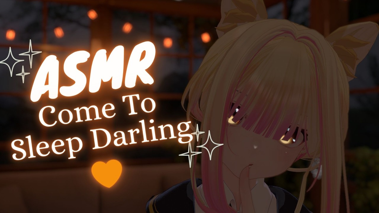 ASMR Come To Sleep Darling 🧡 [Ear cleaning, Brushing, Heartbeats] - YouTube