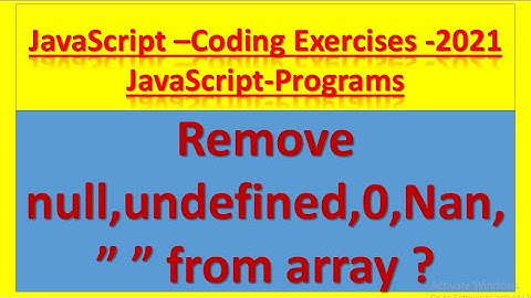 Remove empty elements from an array in JavaScript