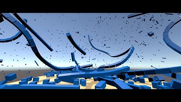 Building demolition experiment #2 (Unity + Physics)