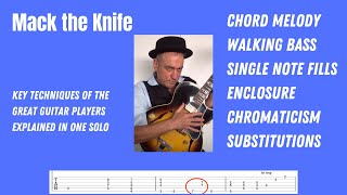 Video thumbnail of "Mack the Knife - Guitar Lesson + free Tab"