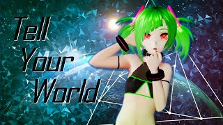 DELUTAYA - TELL YOUR WORLD (COVER) MMD 60 FPS