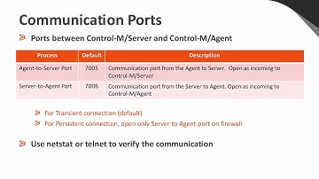 Connect With Control-M: Control-M/Agent Troubleshooting