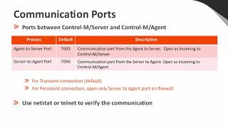 Connect With Control-M: Control-M/Agent Troubleshooting