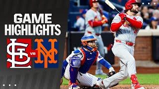 Cardinals vs. Mets Game Highlights (4\/26\/24) | MLB Highlights