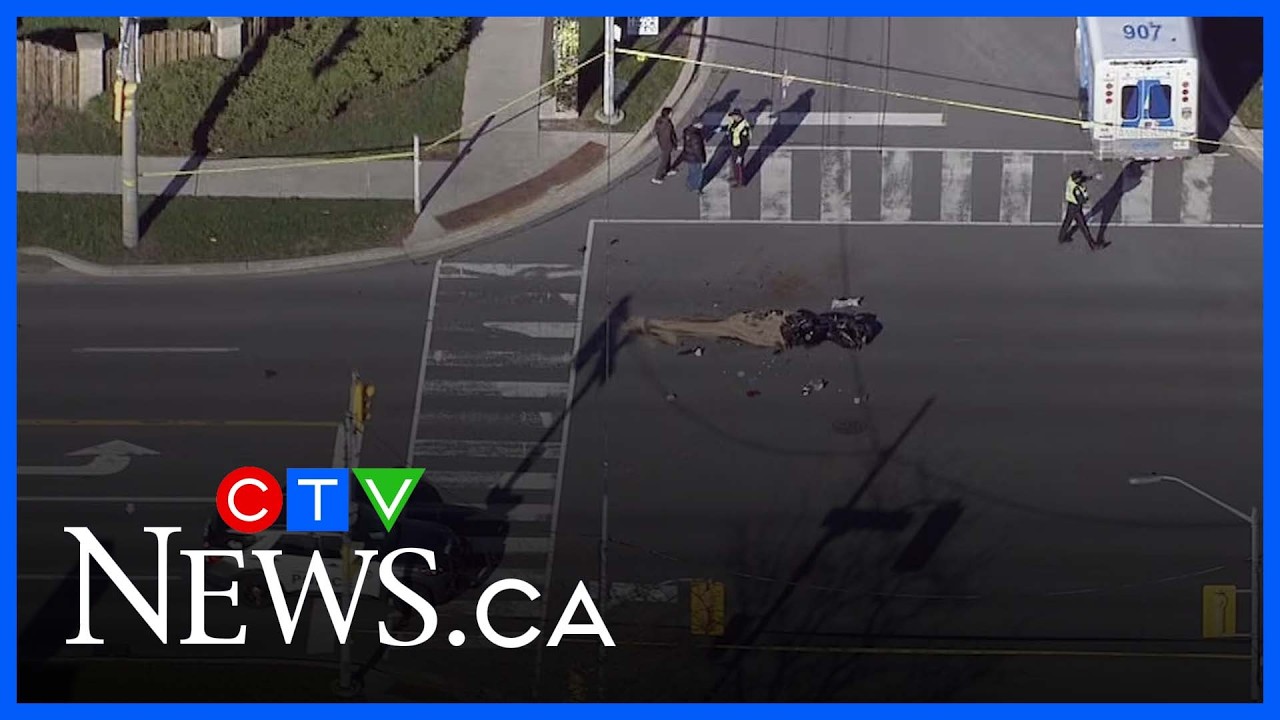 29-year-old female motorcyclist dead after crash in Toronto - YouTube