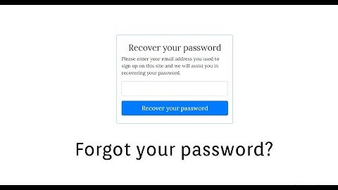 Password Reset System PHP and MySQL #3