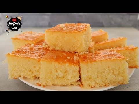 Grießkuchen Rezept / saftiger Grießkuchen vom Blech / NaDas Welt Rezepte