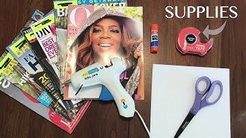 Upcycled Magazine Wall Art