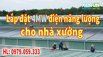 4mw điện năng lượng mặt trời áp mái nhà xưởng trong khu công nghiệp