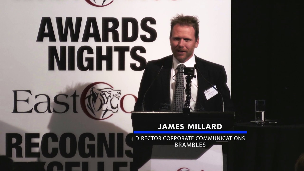 James Millard, Director Corporate Comms at Brambles, at 2016 East Coles
