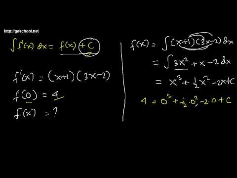 Menentukan Nilai C Integral Tak Tentu 1 Flv Youtube