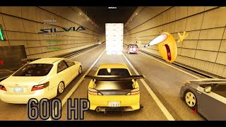 600 WHP S15 CUTTING UP TRAFFIC IN ASSETTO CORSA