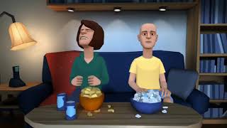 Caillou Destroys The Tv And Gets Grounded Plotagon Version