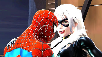 Black Cat Vs Marvelous Spider-Man (Suit Mod)  - Spider-Man Web Of Shadows