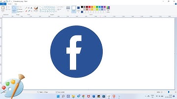 How To Draw Facebook Logo in MS Paint | Ms Paint | Easy step |