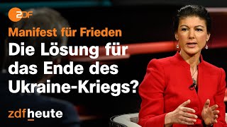 Sahra Wagenknecht wehrt sich gegen Kritik am Manifest | Markus Lanz vom 21. Februar 2023