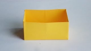 картинка: оригами коробочка, оригами из бумаги коробочка // origami box