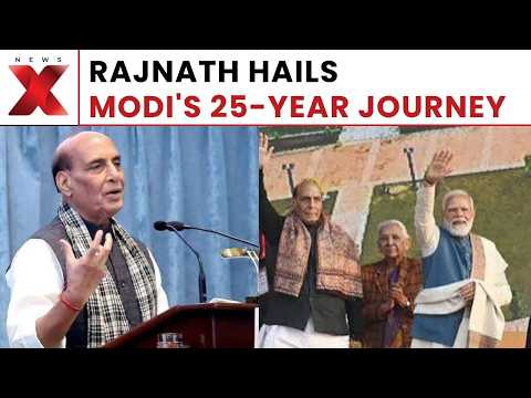 Rajnath Singh Hails Modi's 25-Year Journey, Says India Gaining Global Standing | NewsX