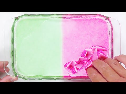 【DIY】究極のパキパキラインストーンスライムの作り方【slime ASMR】