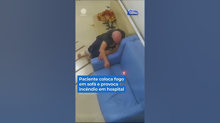 Paciente coloca fogo em sofá e provoca incêndio em hospital #shorts #balançogeral