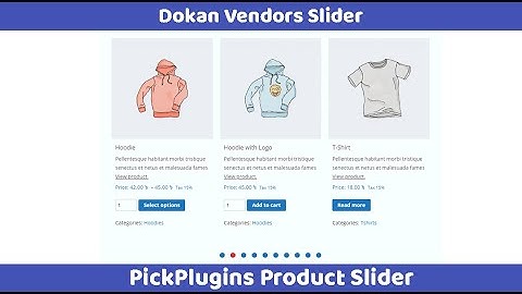 Dokan vendors slider
