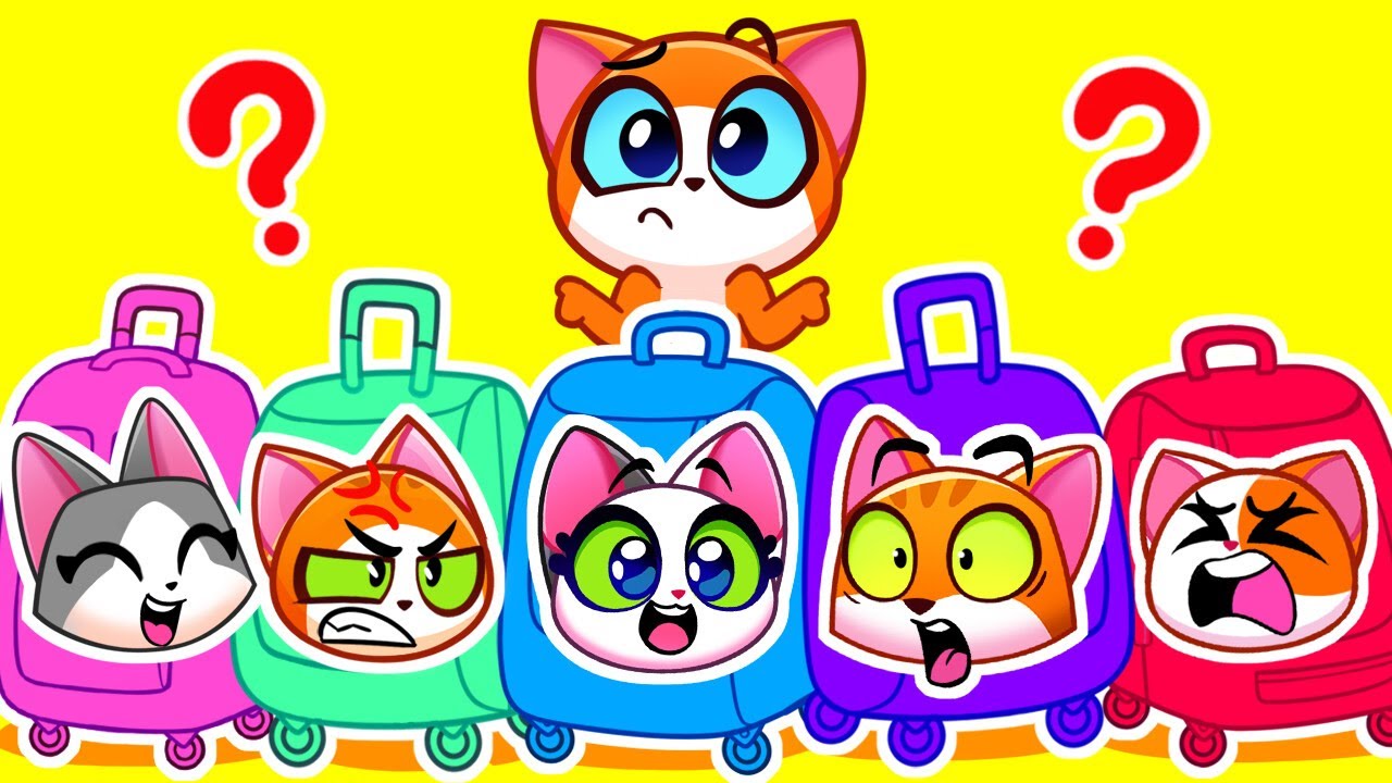 Maleta colorida | Rayos X en el aeropuerto | Aventura en el hotel robot | Historia útil | Purr-Purr
