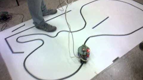 Line tracking control for a mobile robot implemented on a STM32VLDISCOVERY