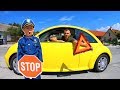 Ride on VW Bug Car & Tim Pretend Play Police Officer