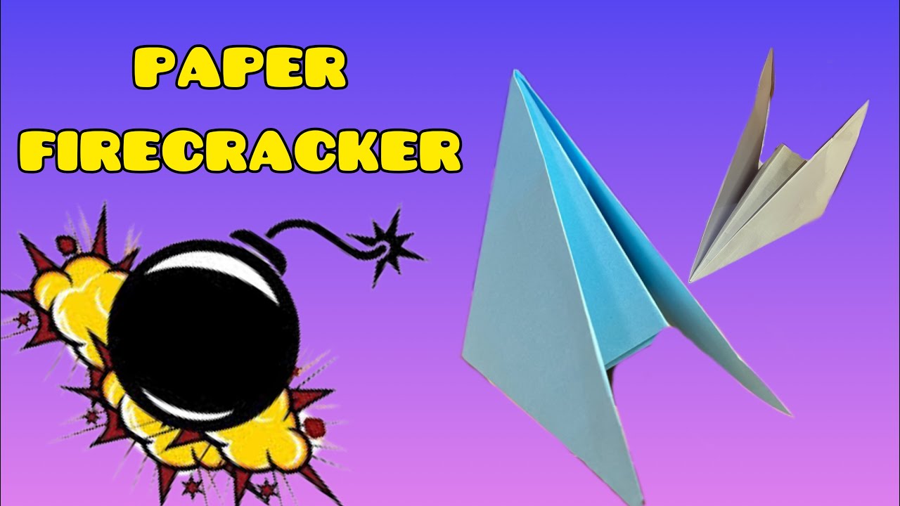 making paper cracker, bomb, - YouTube
