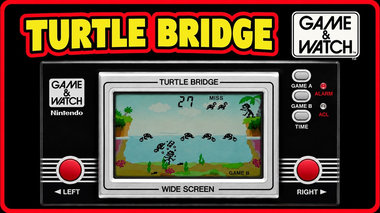 Turtle Bridge Game & Watch - YouTube