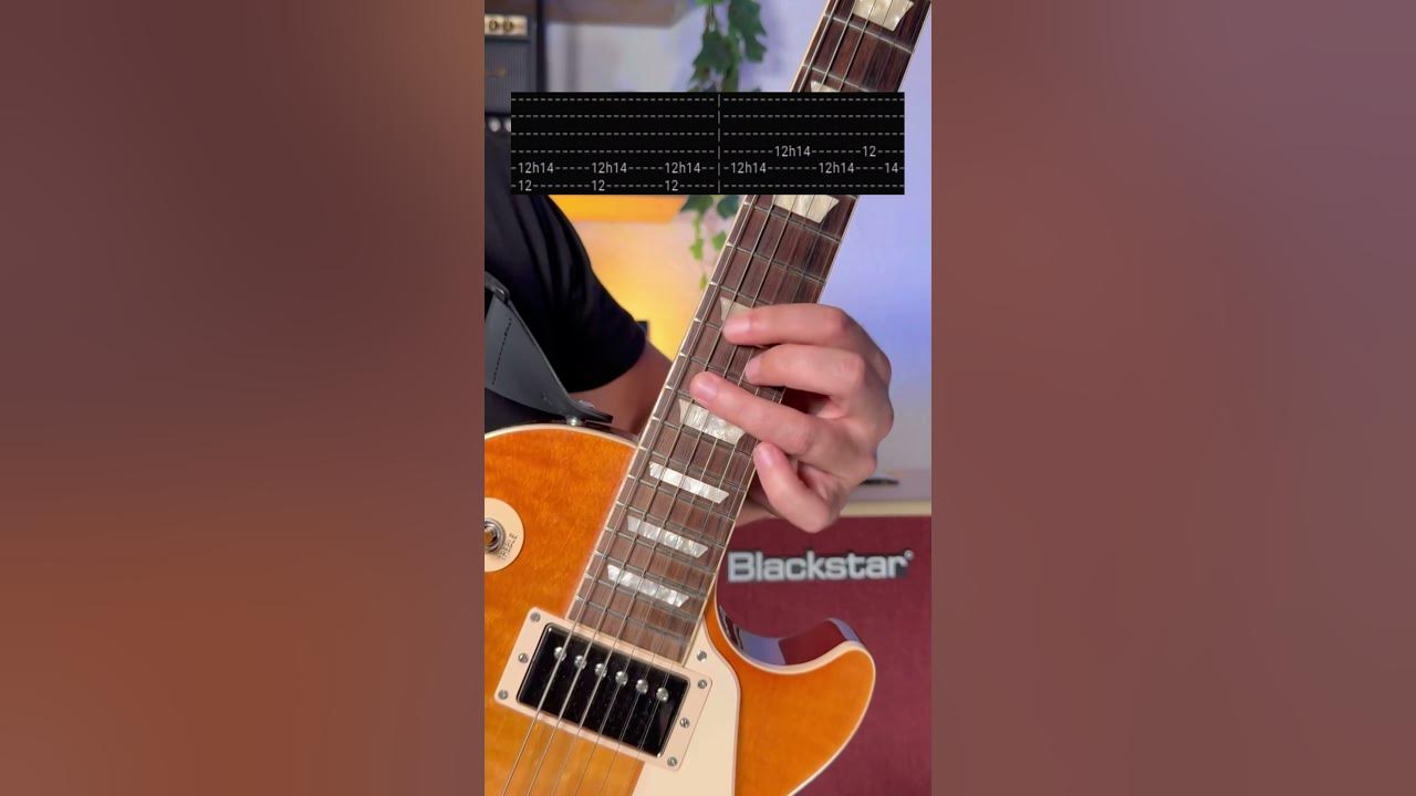 {TAB} 😵‍💫 Paranoid - Black Sabbath (Correct Version)🦇 with Blackstar Debut 100R 🔥 #tabs #riff
