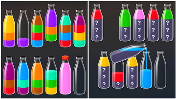 Water Sort Puzzle Walkthrough 89,  ios Gameplay Simulator Think Brain Android Games