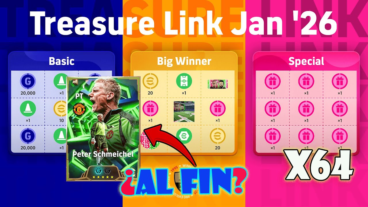 AHORA 🔴 HACEMOS TODAS LAS APERTURAS DEL TREASURE LINK Y VAMOS POR SCHMEICHEL⚡️EFOOTBALL 2026 