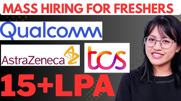 Qualcomm TCS Tech Mahindra Hiring | Off campus mass hiring | 2023 2024 2025 2026 batch