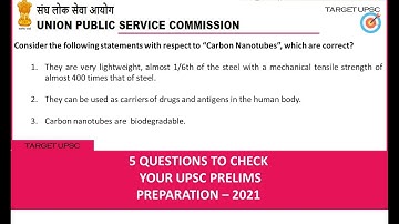 9th June 2021 Mock Questions for UPSC Prelims | Useful for all Competitive Exams