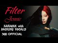 JENNIE Filter KARAOKE With BACKING VOCALS