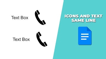 How to align icons and text in the same line in Google Docs