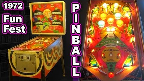 FUN FEST Pinball Machine 1972 Restoration Williams EM Swinger Clean Fix Repair arcade antique
