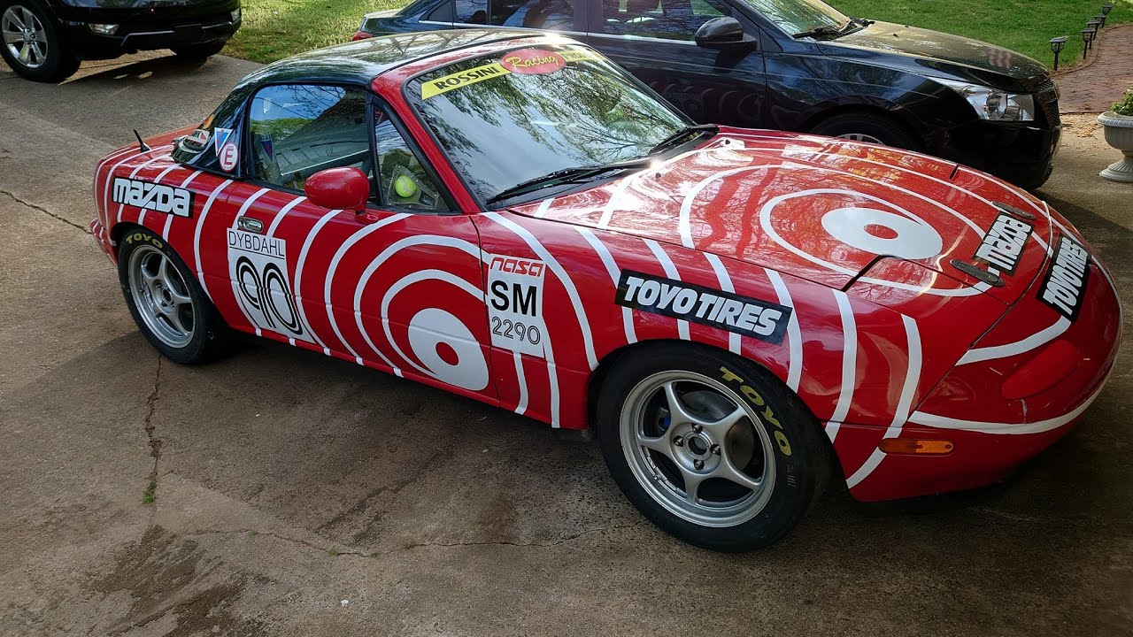 Dean's first win in Spec Miata. Crazy weather! Rain, Cars Spinning