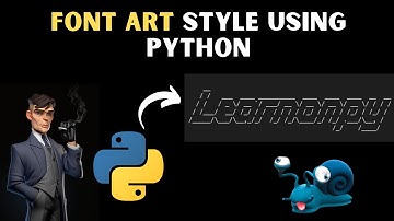 Cool Font Art Style Program Using Python | Python Programming | Coding | Learnonpy |