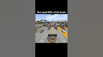 Bro Used 108% Of His Brain 🗿🔥 #shorts #youtubeshorts #bussid #bussimulatorindonesia #trending #fyp