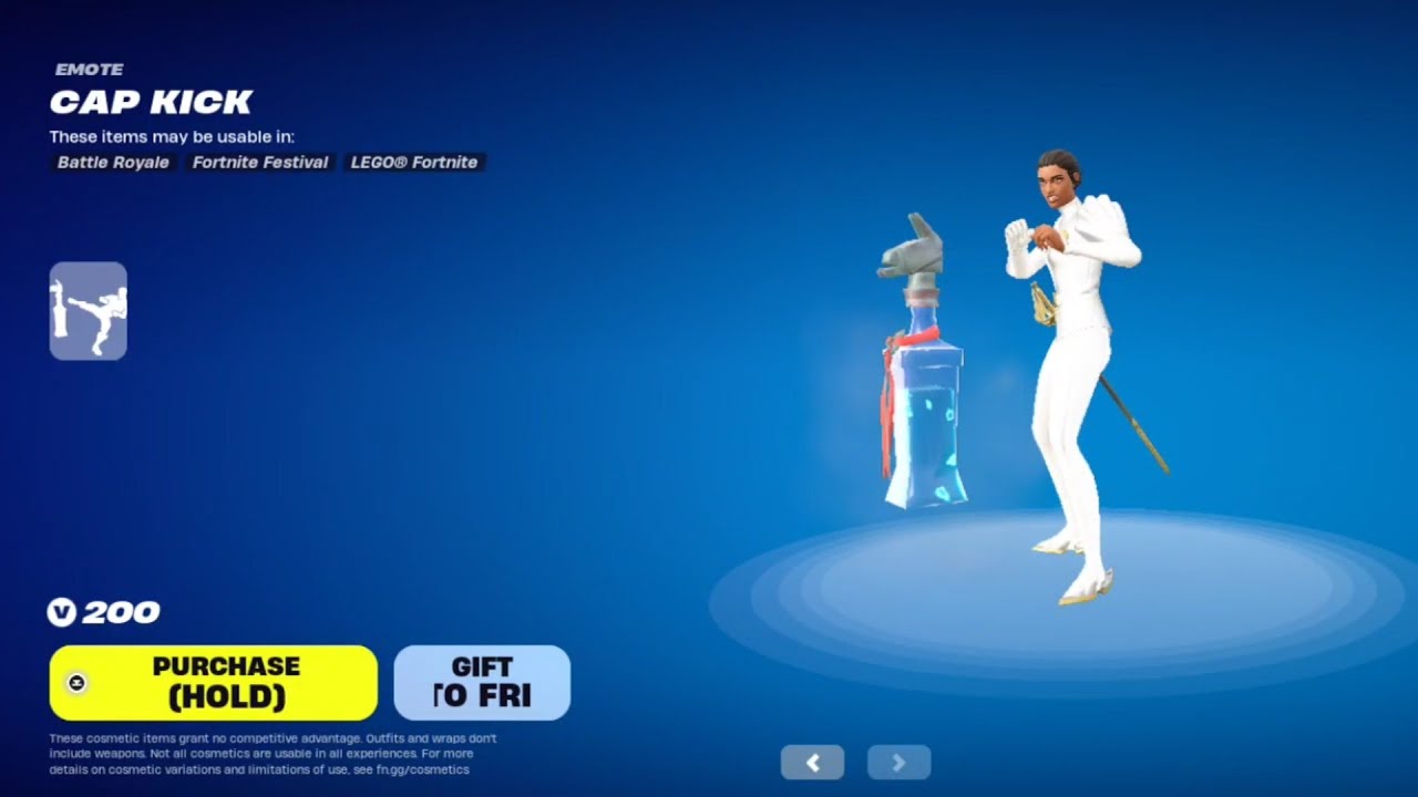Fortnite Cap Kick Emote Return In Item Shop Hurry Up 😃 YouTube